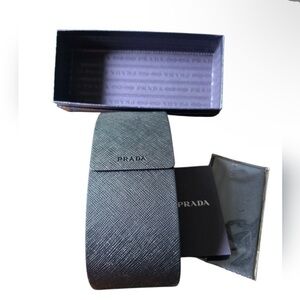 Prada Sunglass Box And Case With Cleaning Cloth Only, NO Sunglasses NWOT